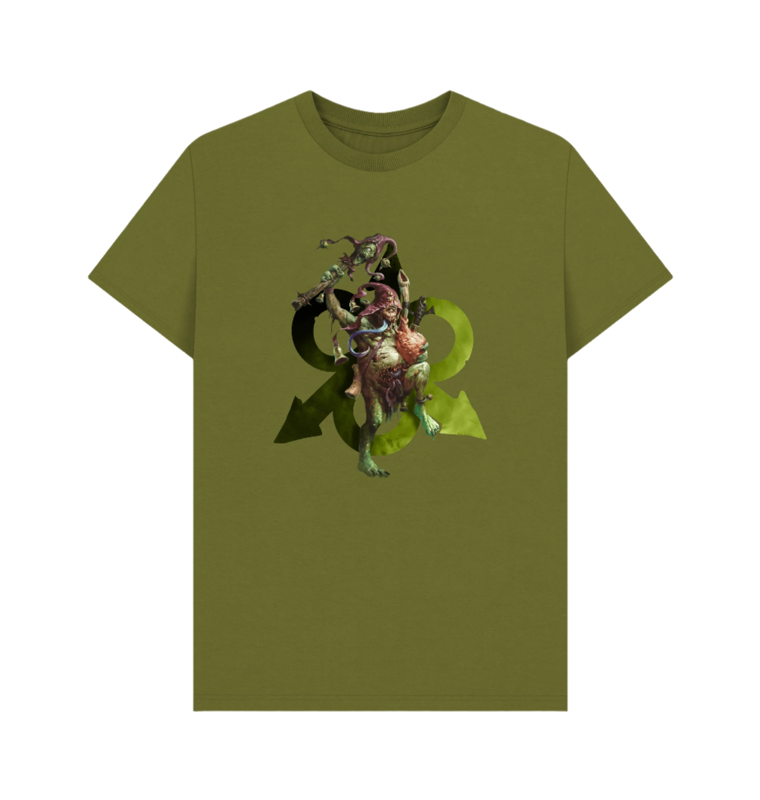 Moss Green Maggotkin of Nurgle Sloppity Bilepiper T Shirt
